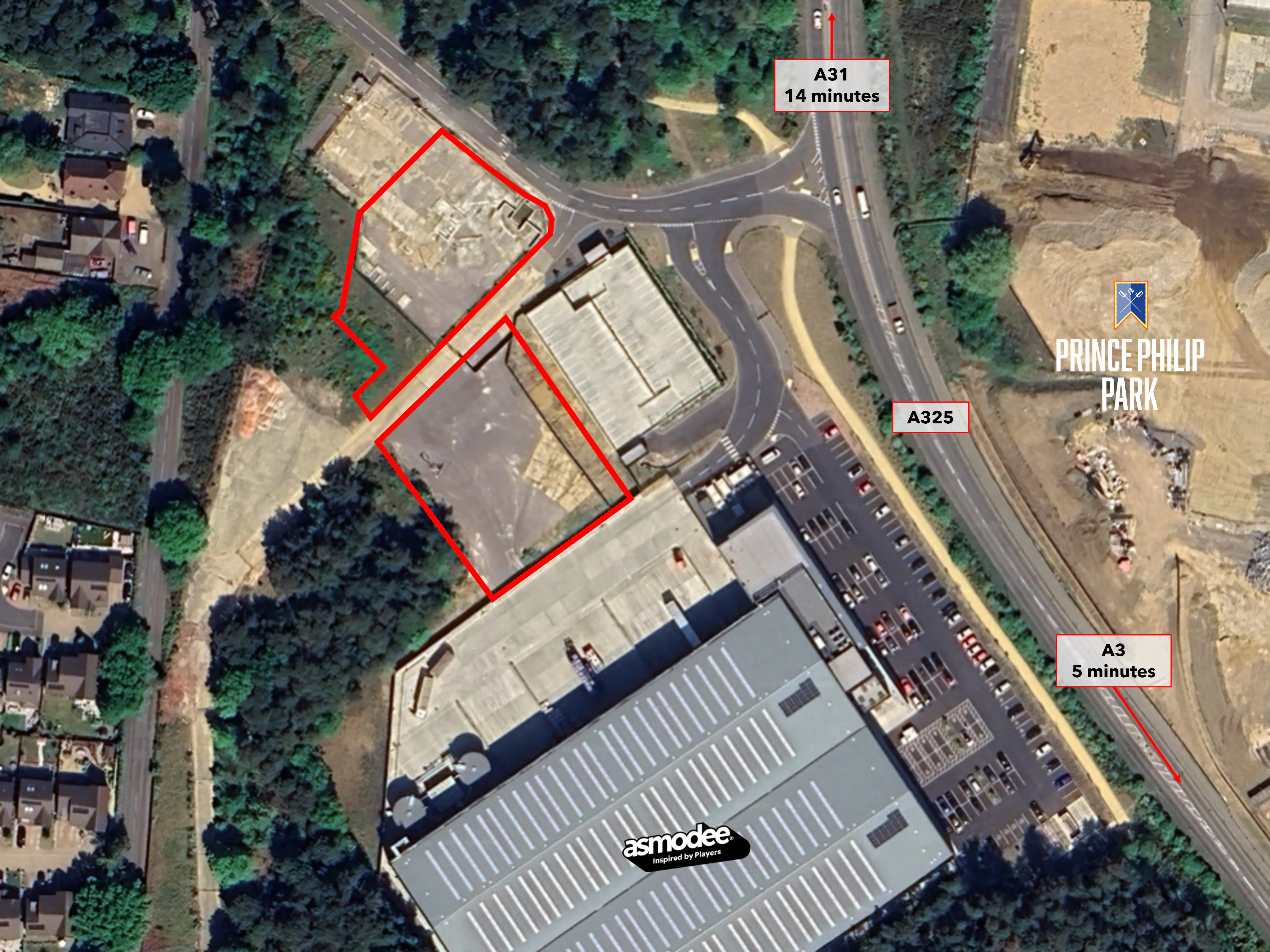 Land at Hogmoor Employment Site, Bordon GU35 9GQ: Opportunity to purchase just over 1 acre of employment land in Bordon