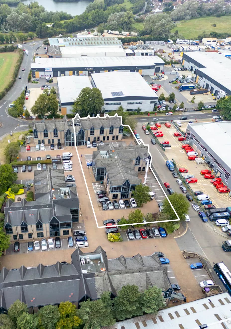Crabtree Office Village, Eversley Way, Egham TW20 8RY: Freehold consented residential opportunity of three office buildings