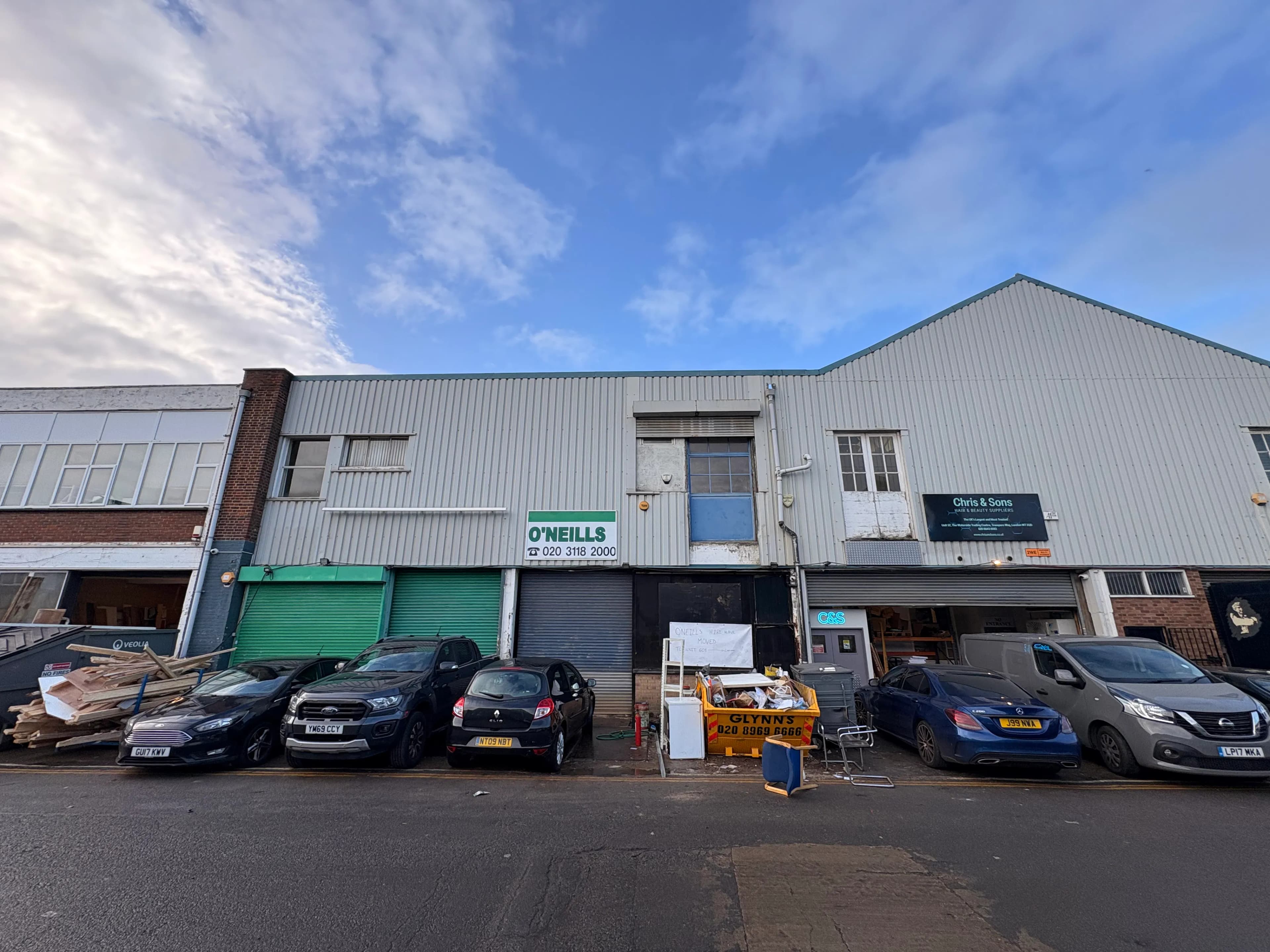 Unit 56, Waterside Trading Centre, London W7 2QD: TO LET / MAY SELL - WAREHOUSE / INDUSTRIAL UNIT WITH FIRST FLOOR STORAGE AND CAR PARKING