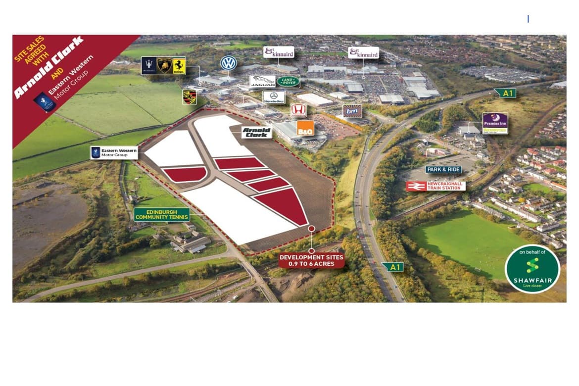 Development Land For Sale or To Let in Fort Kinnaird, Edinburgh