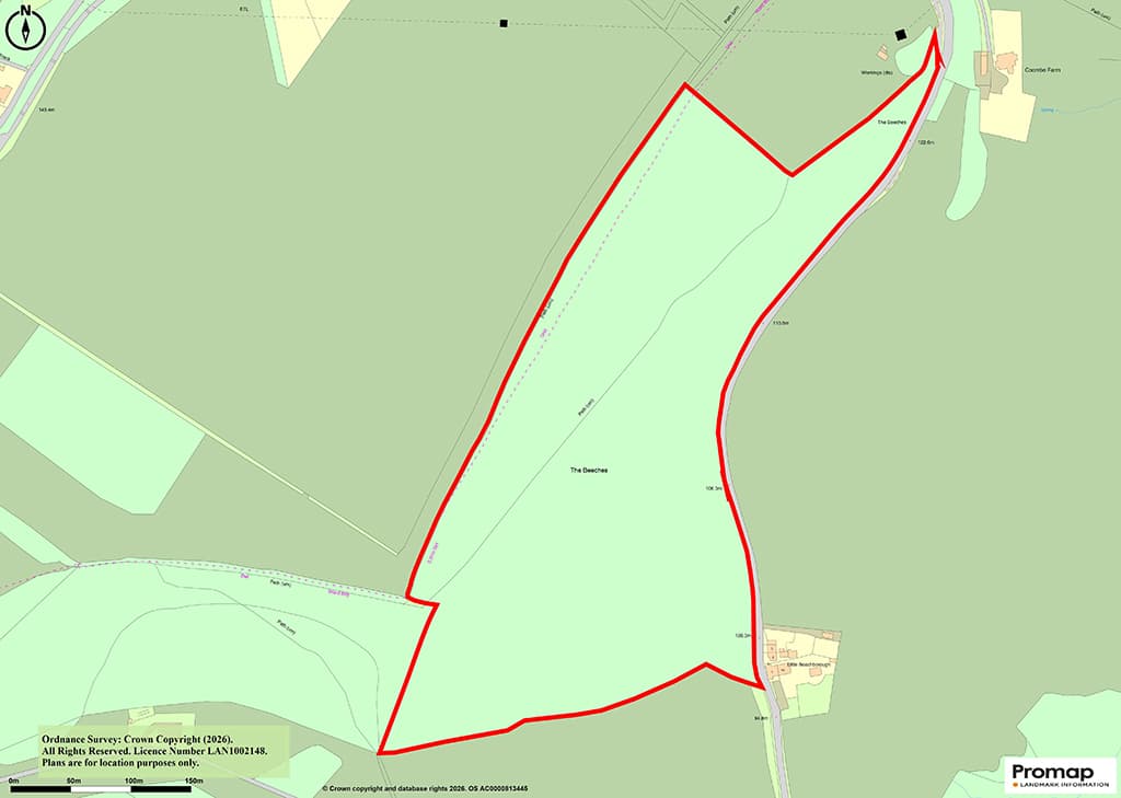 The Beeches Woodland, Beechborough, Etchinghill, Folkestone CT18 8BP: Almost 28 Acres Woodland