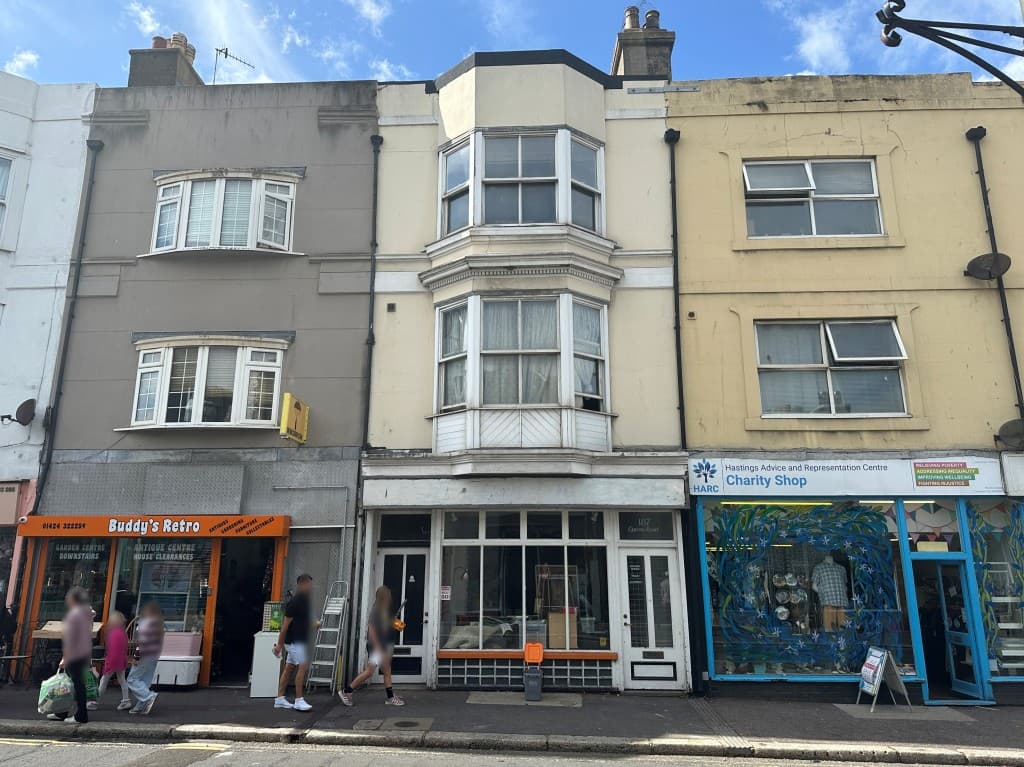 187 Queens Road, Hastings TN34 1RG: Mixed Residential And Commercial Building With Potential